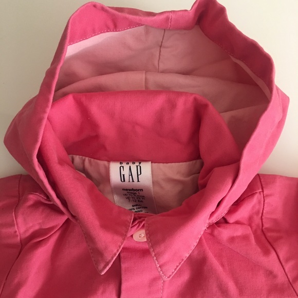 Baby Gap Hooded Canvas Utility Jacket newborn 0-3m - Picture 2 of 8